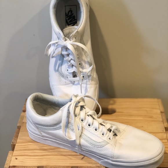 Vans | Shoes | Mens White Vans Size 9 2 